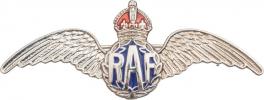RAF - čepicový odznak vojenského letectva - ražba pro