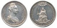 Medaile na českou korunovaci 12.5. 1743 v Praze