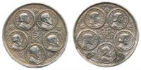 Medaile na 10 císařů Habsburského rodu