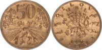 50 hal. 1947 - bronzový odražek    2