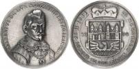 Česká Lípa - tolar. medaile k výročí zavraždění 1934 - poprsí mír ně zprava