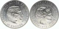 10 Kroner 1972 - úmrtní Frederika IX.          KM 858      Ag 800