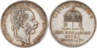 Větší latin. peníz na korunovaci v Budíně 8.6.1867 -