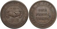1 penny token 1812. Union copper company / payable in cash notes. Cu 36 mm. Withers-358