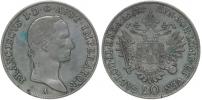 20 Krejcar 1831 A - stuhy volně vlající