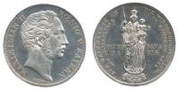 2 Gulden 1855 - obnovení Mariánského sloupu v Mnichově        "R"