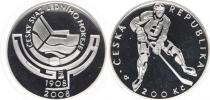 200 Kč 2008 - Český svaz ledního hokeje       orig. etue