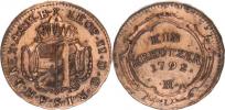 1 Kreutzer 1792 H
