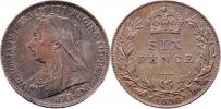 6 Pence 1898