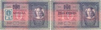 10 Koruna 1904 - okolkován nesprávný typ bankovky -