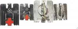 Odznak "Deutsche Rotes Kreuz"  bez textu    černý smalt s červ.
