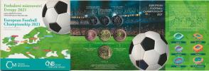 Ročníková sada mincí 2021 +žeton  - ME ve fotbale    ( 2 000 ks)