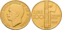 100 Lira 1923 R - 1.výročí fašismu
