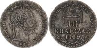 10 kr. 1869 KB - MAGYAR KIRALYI_patina