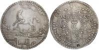 Braunschweig-Lüneburg-Celle. Kristián Ludvík (1648-65). 4 tolar 1657 LW - výtěžková mince z dolů v Harzu (72 mm, 112,05 g), MUZEJNÍ KOPIE značená na hraně 2x GB. KM-244