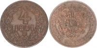 4 kr. 1861 B_vada stř. na hr.