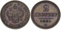 2 Krejcar 1851