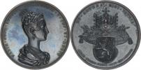 Medaile 1836 na pražskou korunovaci Marie Anny   Cu 46 mm