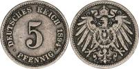 5 Pfennig 1894 F             "R"