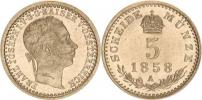 5 kr. 1858 A