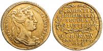 2 dukátová medaile 1723 na korunovaci Alžběty Kristýny v Praze