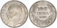 100 Leva 1930 BP           KM 43      Ag 500  20 g