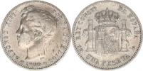 1 Peseta 1900 SM-V          KM 706     Ag 835  5 g