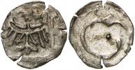 Těšín. Haléř b.l. (okolo 1450). Fried.-496