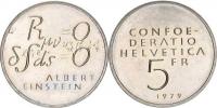 5 Francs 1979 - Albert Einstein