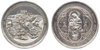 Nesign. - stříbrná instalační medaile 2.II.1859