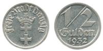 1/2 Gulden 1932                KM 153     "R"