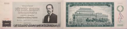 5000 Kčs 1945
