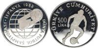 500 Lira 1982 - MS ve fotbale