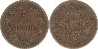 5/10 kr. 1860 V             "R"