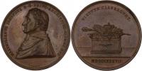 Schön - AE intronizační medaile 1837 - poprsí zleva