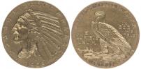 5 Dolar 1908 - hlava indiána