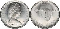 1 Dollar 1967 - 100. výročí konfederace       KM 70   Ag 800  23