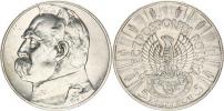 5 Zlotych 1934 S - Pilsudski       Y. 25