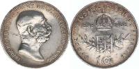 1 Koruna 1908 jubil. - tečka za HVNG._vryp za hlavou