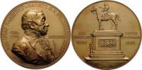Scharff - medaile na odhalení pomníku ve Vídni 1892 -