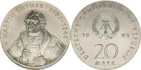 20 M 1983 - Martin Luther       KM 94       "RR"