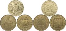 20 Schilling 1980 - Spolkové země; +1982 - Haydn; +1987 - Salzbur