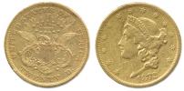 20 Dolar 1872 S - hlava Liberty