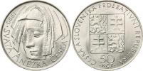 50 Kčs 1990 - sv. Anežka
