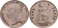 4 Pence 1848 - sedící Britania