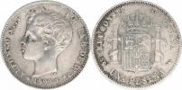 1 Peseta 1899 SG-V          KM 706     "R"     Ag 835  5 g