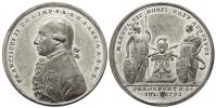 Medaile ke korunovaci na římského císaře 14.7.1792 ve Frankfurtu n.M. Poprsí Františka II.
