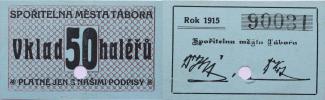 Tábor spořitelna města - 50 H.1915