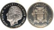 5 Dollars 1972 FM - Norman W. Manley     KM 59    Ag 925   41