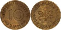 10 Pfennig 1949 J - Bank Deutscher Länder KM 103 "R"